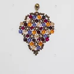 Pierces - Bronze brass - Earrings Grapes Malvina - Pierces - Bronze brass - Laiton bronze